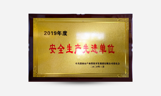 2019年度安全生產(chǎn)先進單位